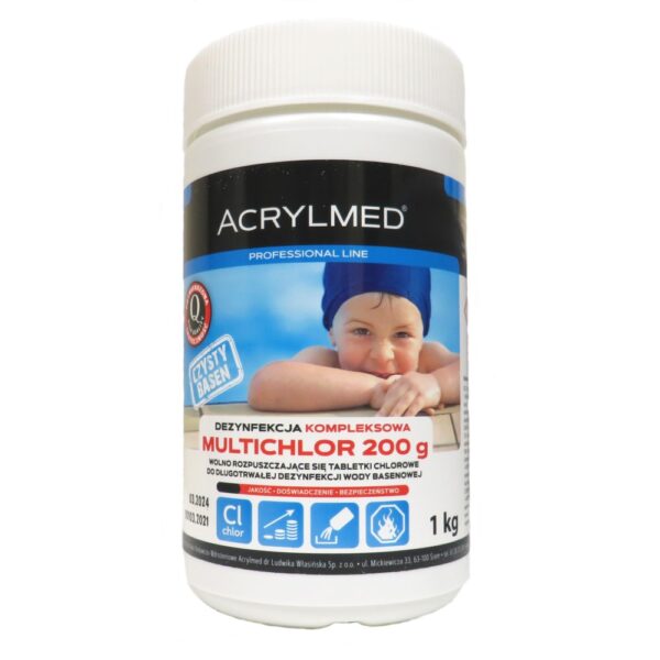 Multichlor tabletki uwalniające chlor 200g