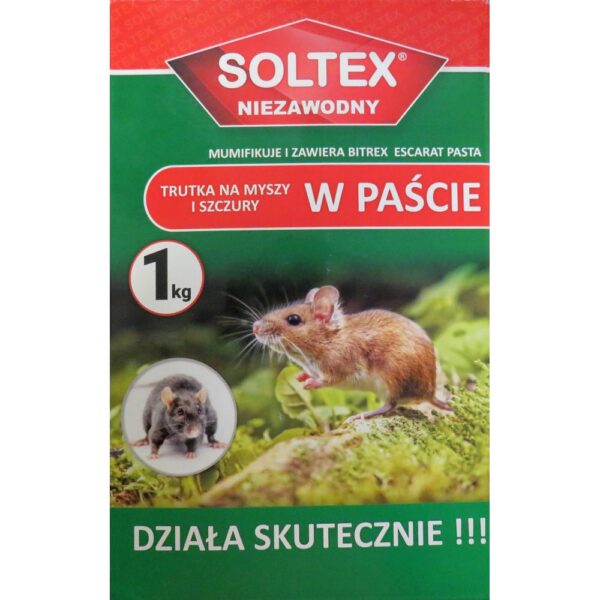 Trutka zwalczająca myszy i szczury w paście Soltex 1 KG