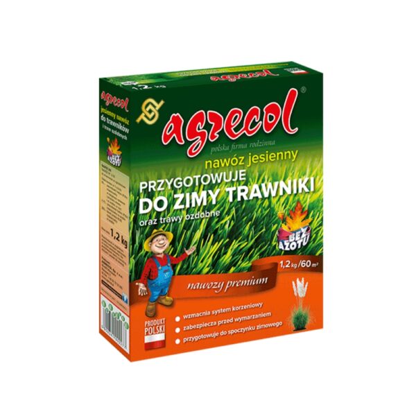 Nawóz jesienny do trawników bez azotu 1,2kg - Agrecol
