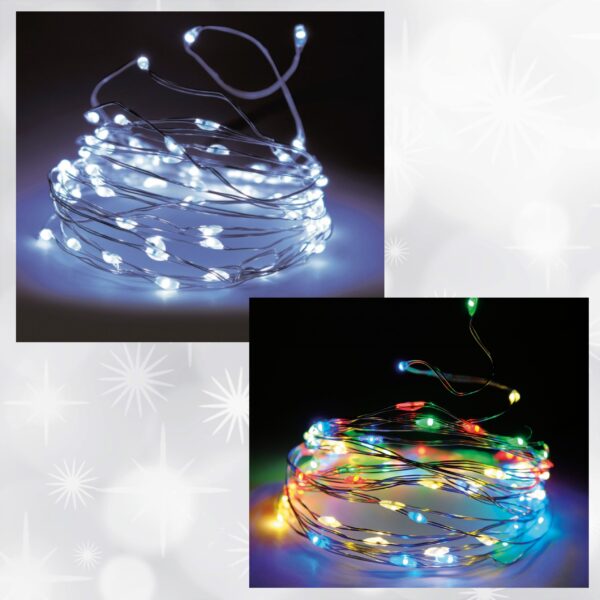Lampki LED na baterie - kolorowe i białe